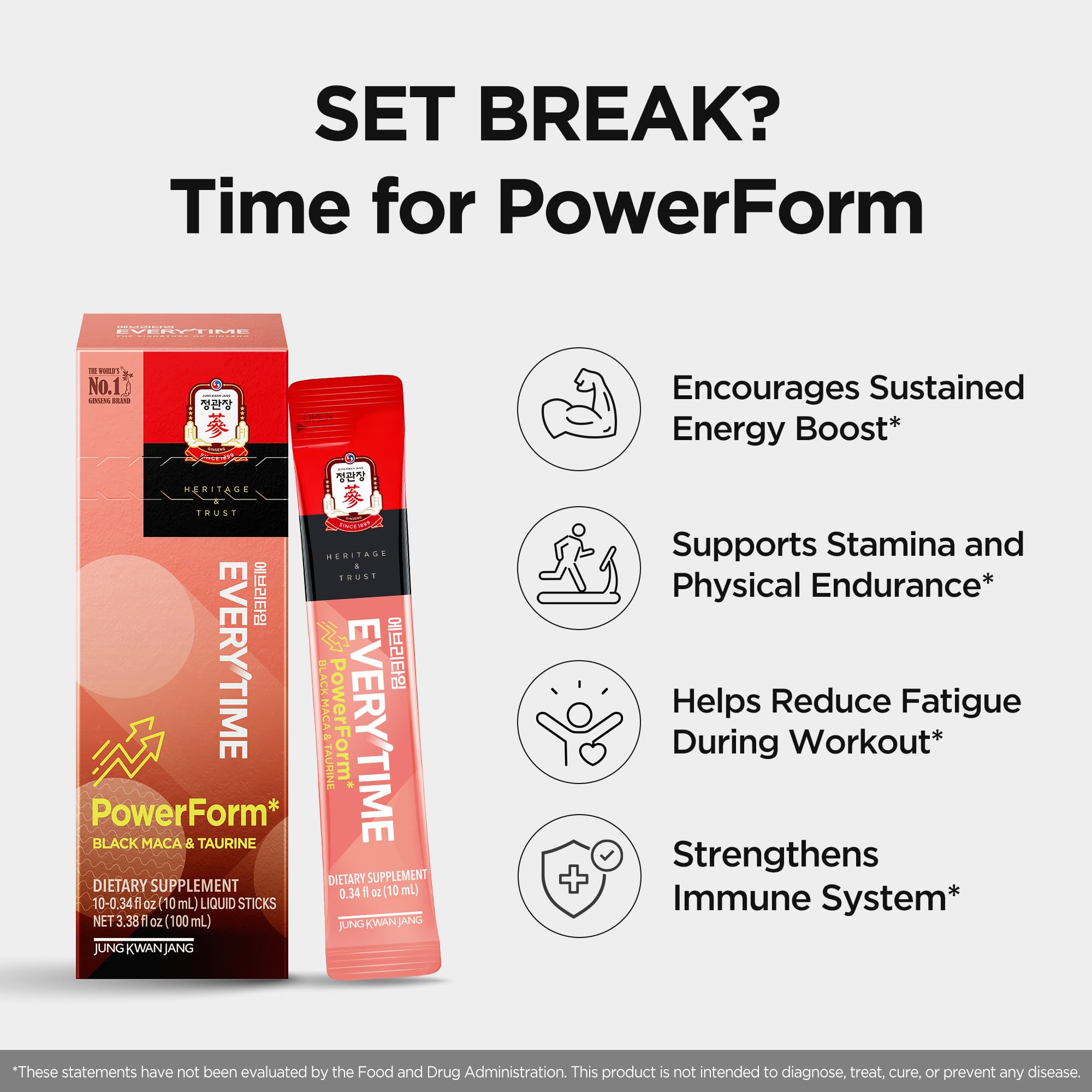 JUNG KWAN JANG Everytime PowerForm stick in hand for convenient fast absorption.