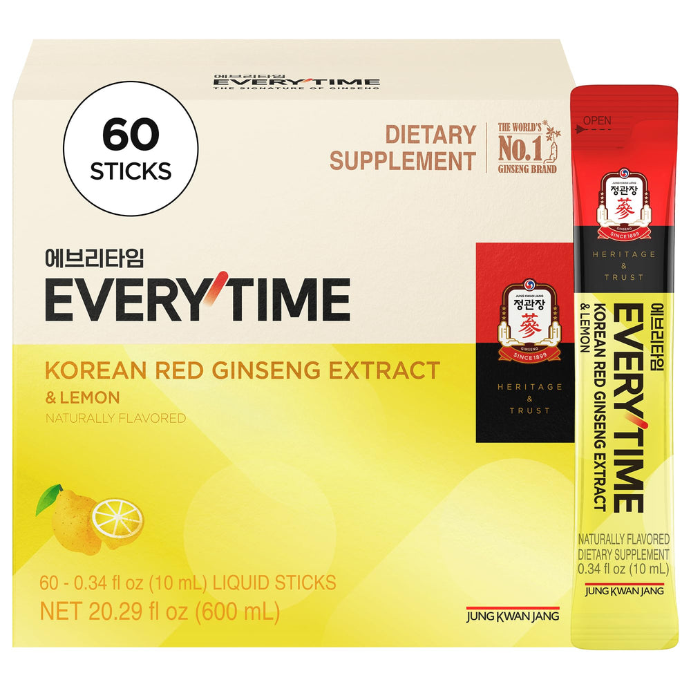 JUNG KWAN JANG Everytime red ginseng stick with lemon for a refreshing energy boost