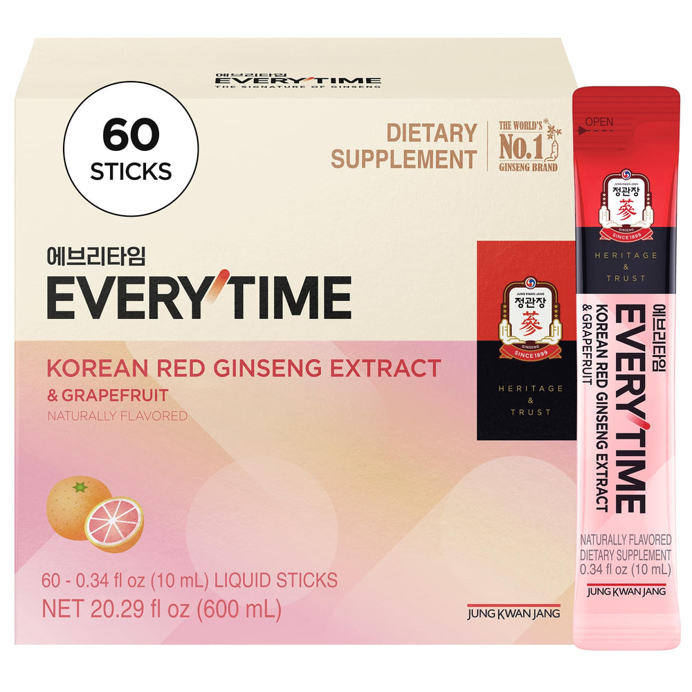Jung Kwan Jang Everytime red ginseng stick packaging front for on-the-go energy