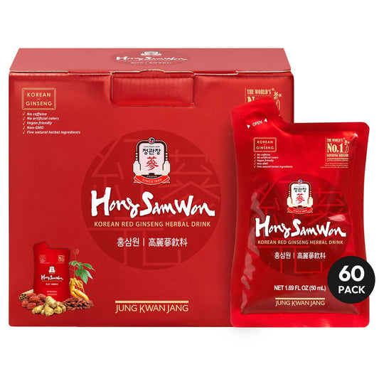 Jung Kwan Jang HongSamWon tea cup steeping for a gentle energy boost