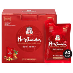 Jung Kwan Jang HongSamWon tea cup steeping for a gentle energy boost