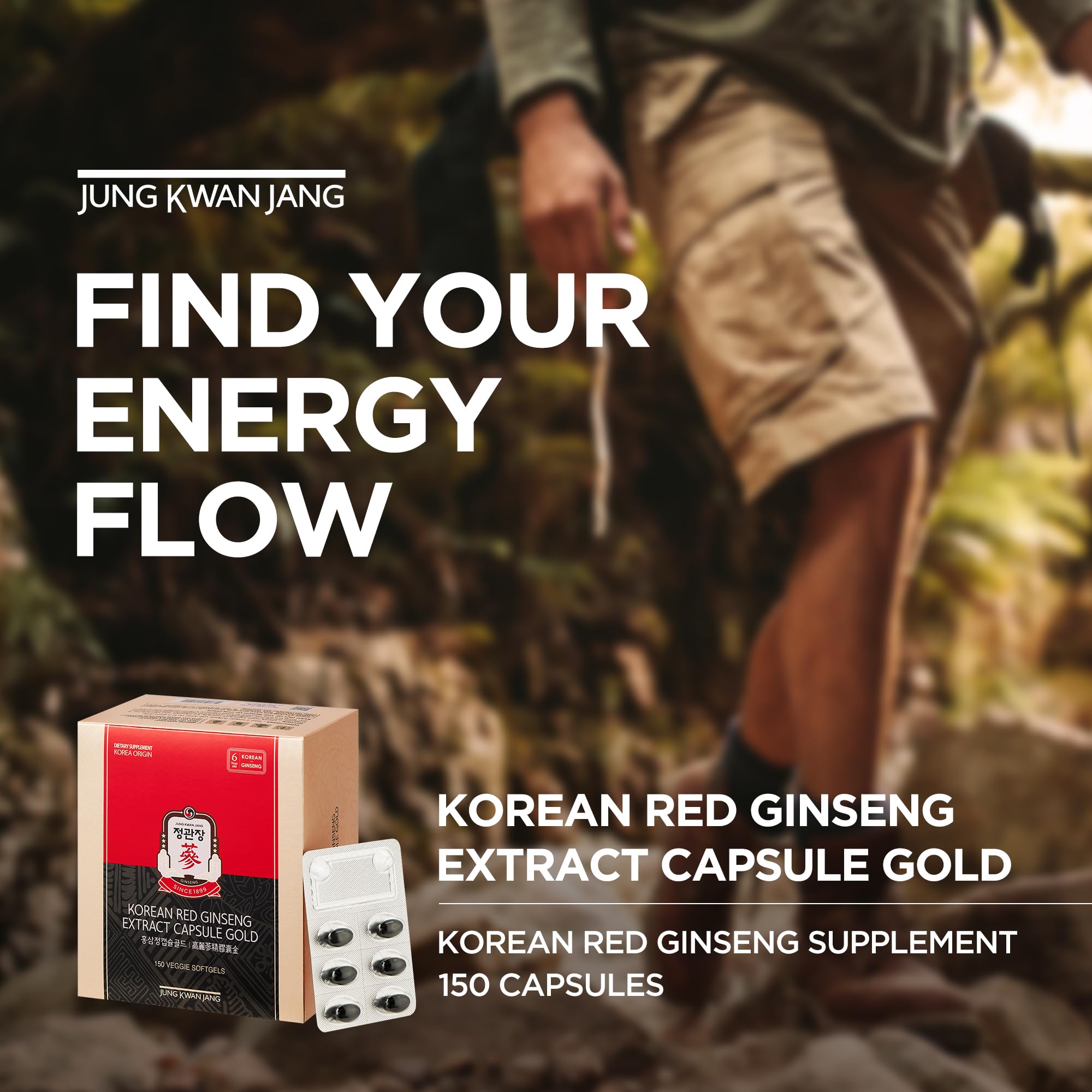 JUNG KWAN JANG ginseng capsules designed for steady daytime stamina.