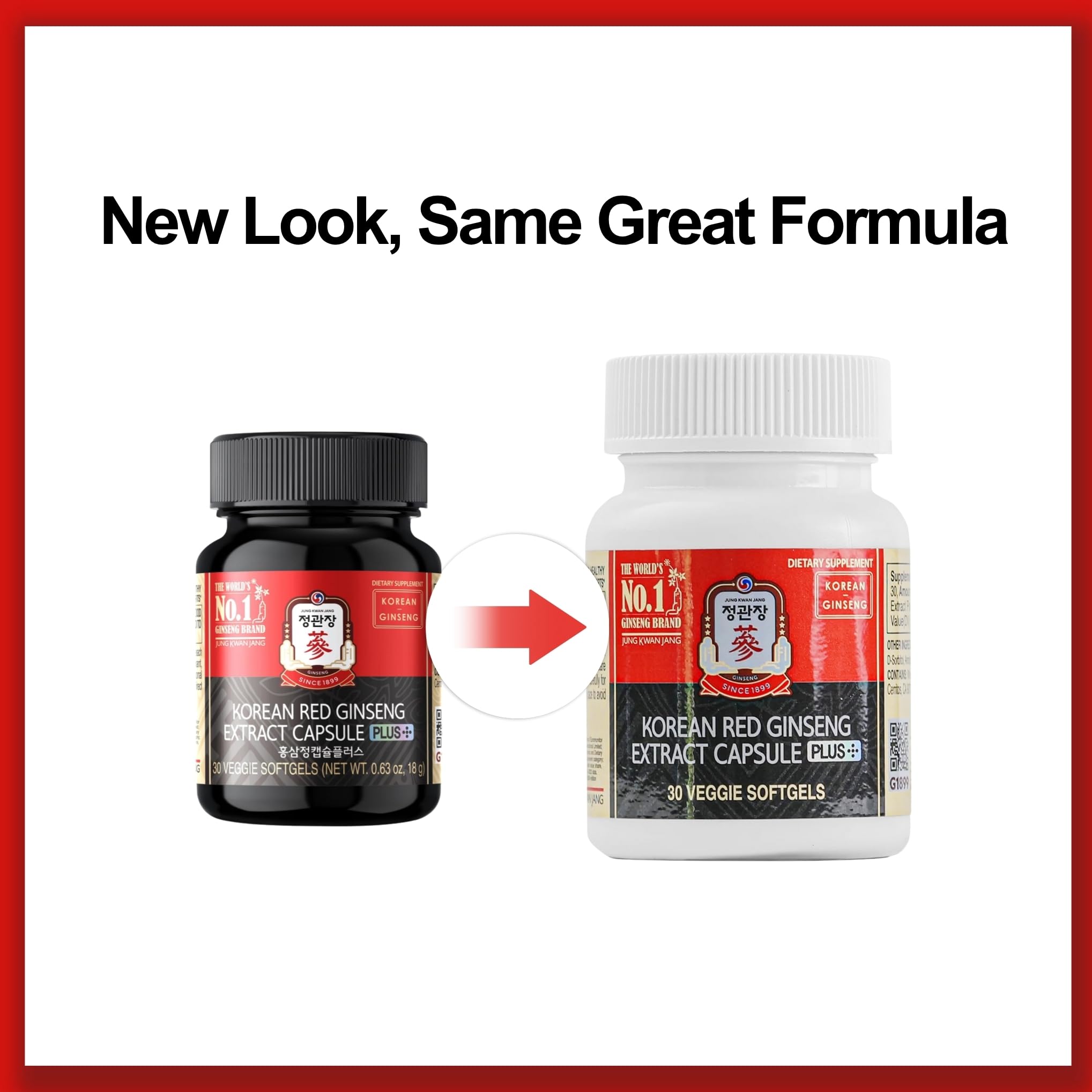 Jung Kwan Jang root and powder highlighting natural ginseng origin.