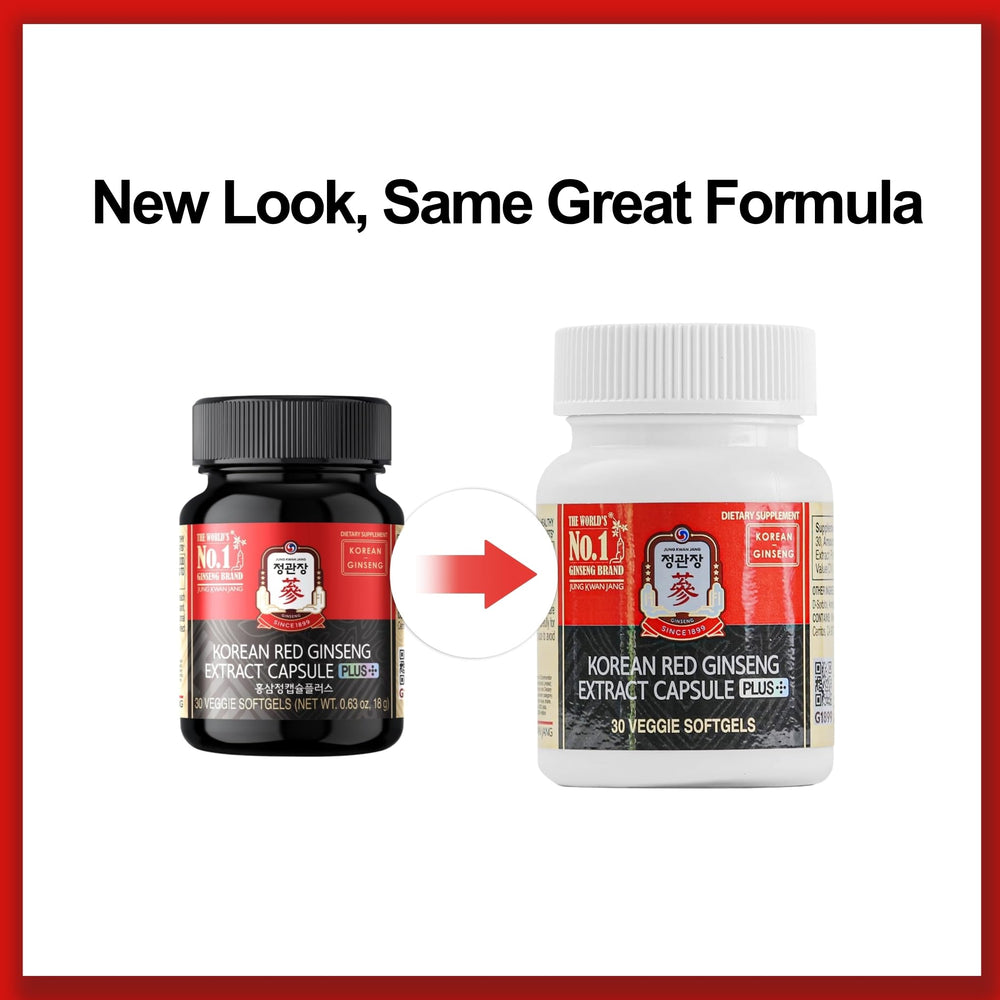 Jung Kwan Jang root and powder highlighting natural ginseng origin.