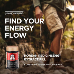 Jung Kwan Jang red ginseng pills close-up highlighting smooth texture.