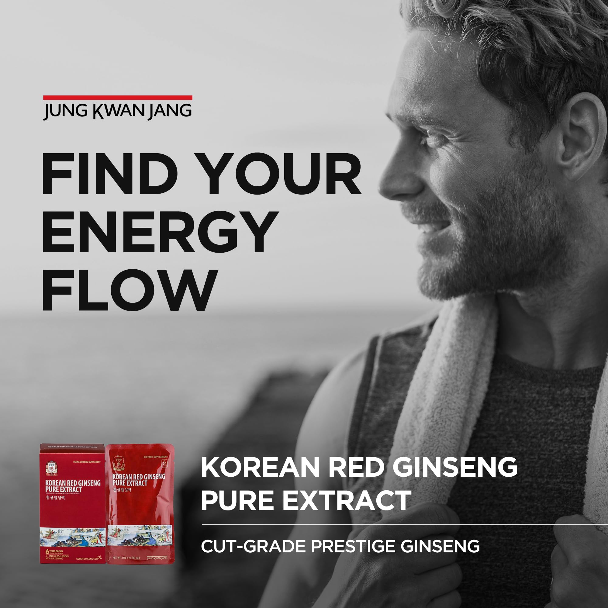 JUNG KWAN JANG six-year ginseng roots signaling mature, robust extract.