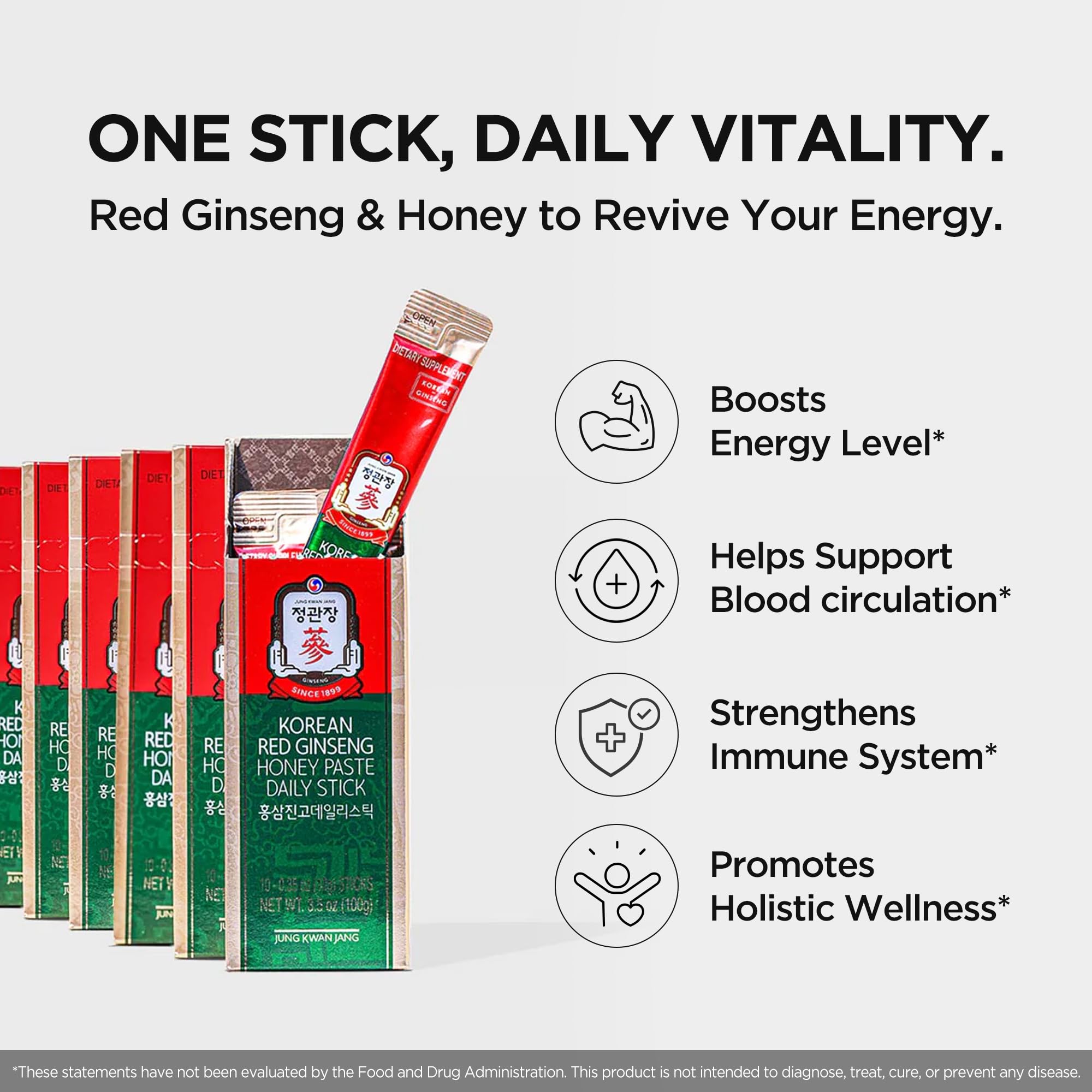 JUNG KWAN JANG Korean red ginseng close-up with natural ingredients