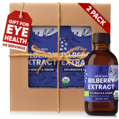Jungle Powders bilberry liquid extract bottle pour for easy dosing and eye comfort