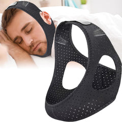 JUNJIANHUAN anti-snoring chin strap keeps the mouth closed for quieter sleep.
