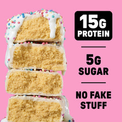 The bar resting in a lunchbox signals a convenient family snack option.
