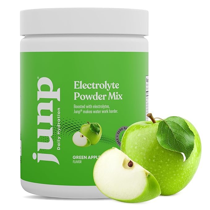 JUNP Green Apple powder scoop measuring a convenient serving.