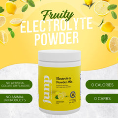 JUNP Lemonade electrolytes in a glass, flavor-forward hydration without calories