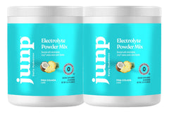 JUNP electrolytes pina colada tub ready for hydration on the go.