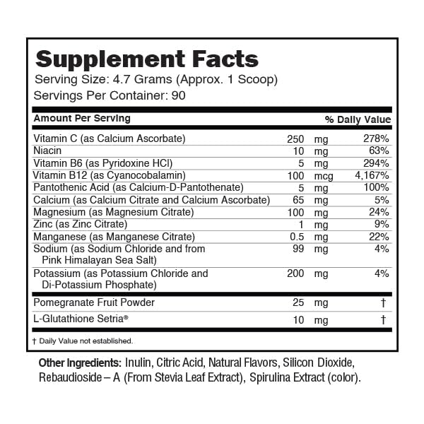 Packaging side-view of JUNP electrolytes powder