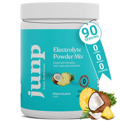 JUNP Pina Colada bottle shows zero sugar hydration for active days