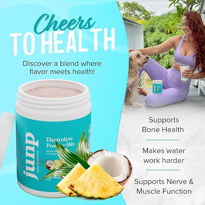 JUNP pina-colada-glass highlights tropical flavor in a refreshing drink.