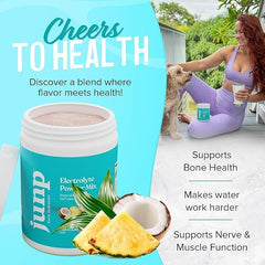 JUNP pina-colada-glass highlights tropical flavor in a refreshing drink.