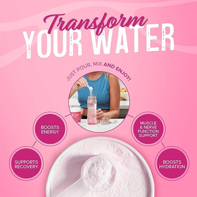 JUNP powder scoop and water as you mix