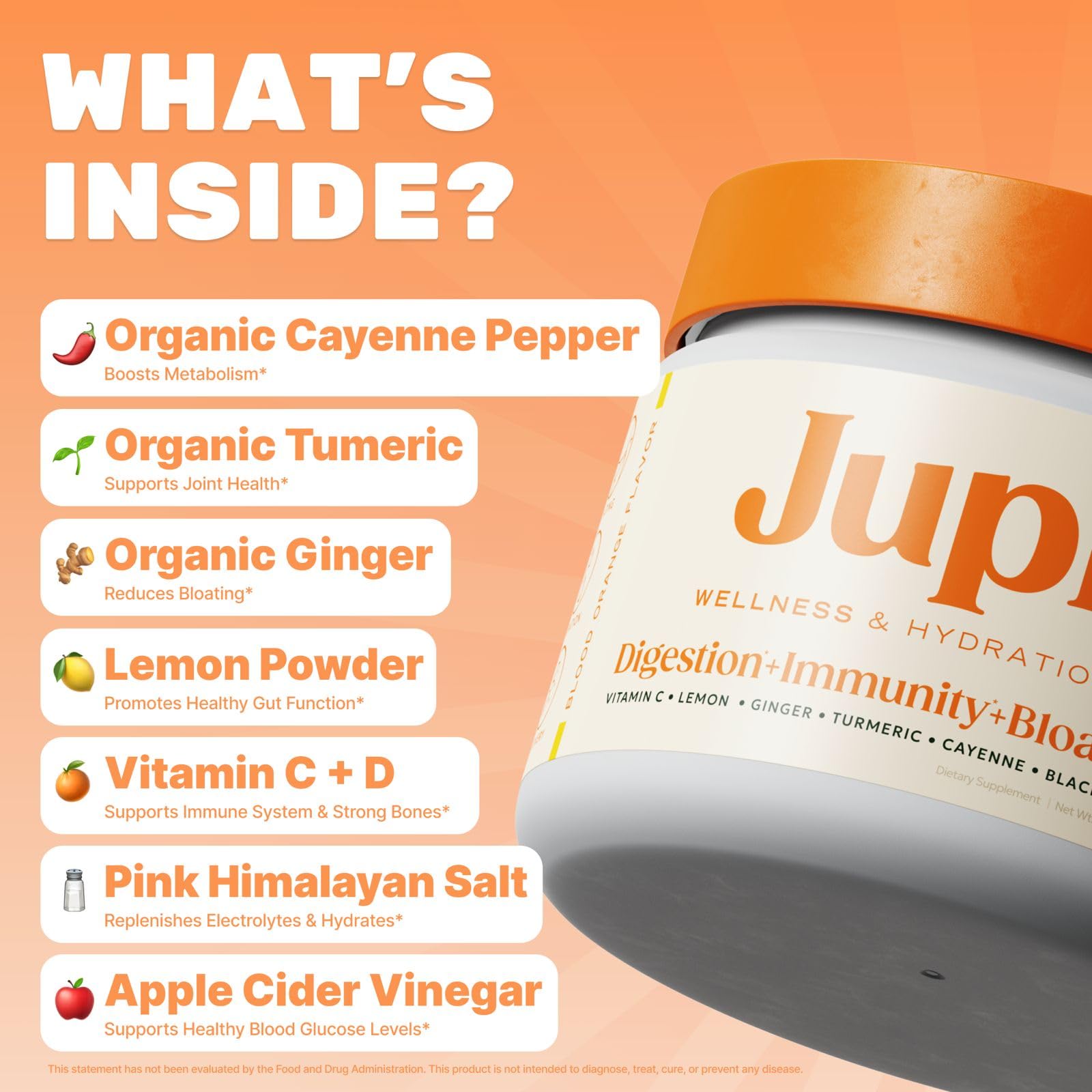 Jupi Citrus-flavored mix being stirred for a refreshing energy boost