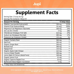 Jupi ingredients scene featuring turmeric, ginger, and cayenne