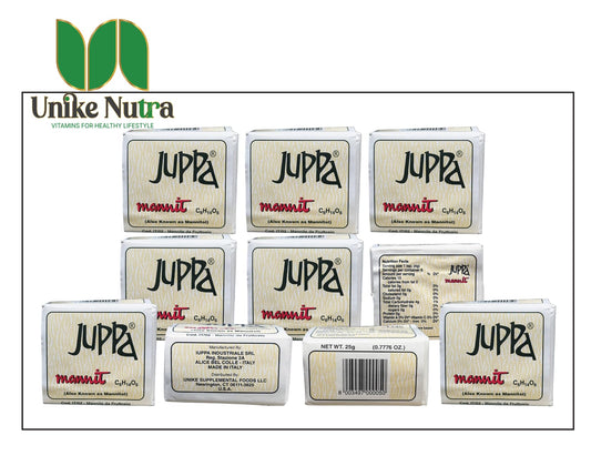 JUPPA Mannite Bars packaging inside view emphasizes convenience and portion control.