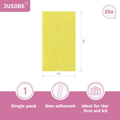 JUSORE Home first aid kit-ready Xeroform dressing for injuries.
