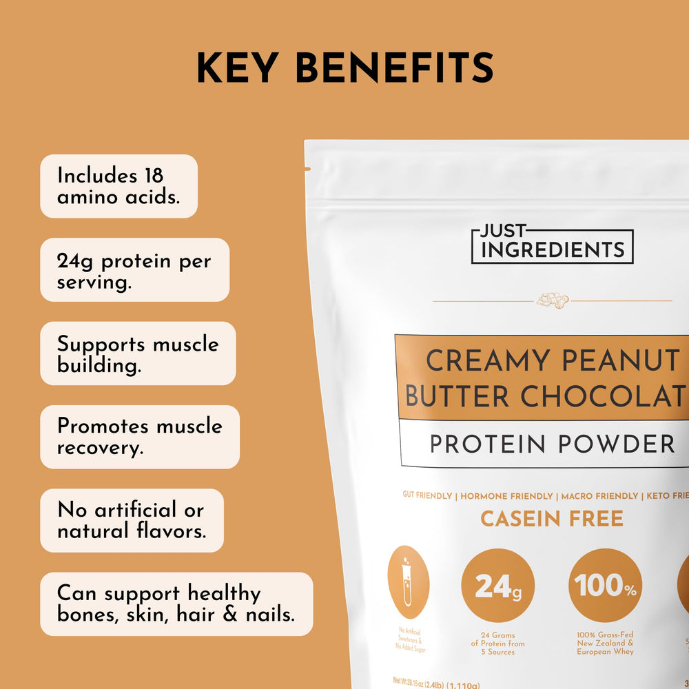 JUST INGREDIENTS baking-ready powder adds flavor and protein to meals