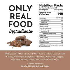 JUST INGREDIENTS baking-friendly protein powder for healthy snacks.