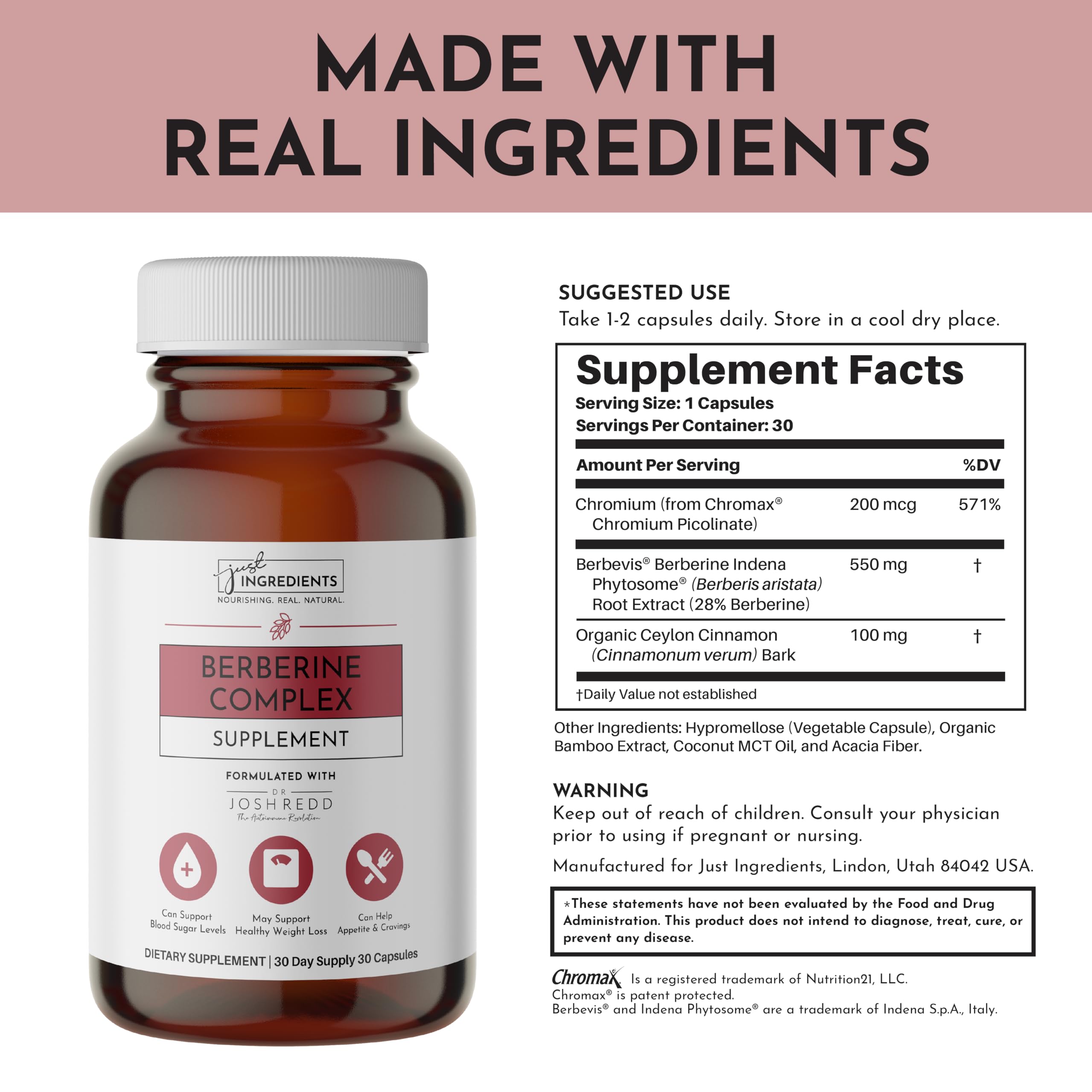 Berberine capsules close-up highlighting clean, plant-based ingredients