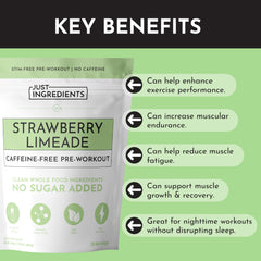 JUST INGREDIENTS beta-alanine and citrulline malate mix shows endurance and performance support.