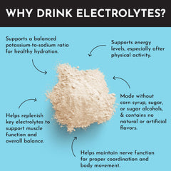 JUST INGREDIENTS Blue Hawaiian Electrolytes scoop closeup emphasizes precise serving size.