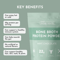 Just Ingredients grass-fed beef protein close-up with natural ingredients