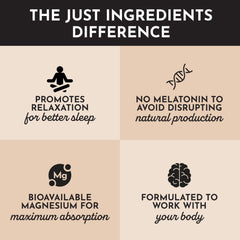 JUST INGREDIENTS Chai Nighttime Relax scoop for easy nightly use.