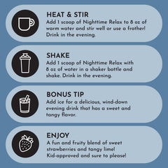 JUST INGREDIENTS Warm cup option for a comforting bedtime beverage.
