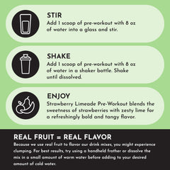 JUST INGREDIENTS clean label graphic underscores no added sugar or artificial ingredients.