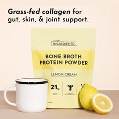 JUST INGREDIENTS Lemon Cream flavor swirls in milk for a creamy dairy-free option.