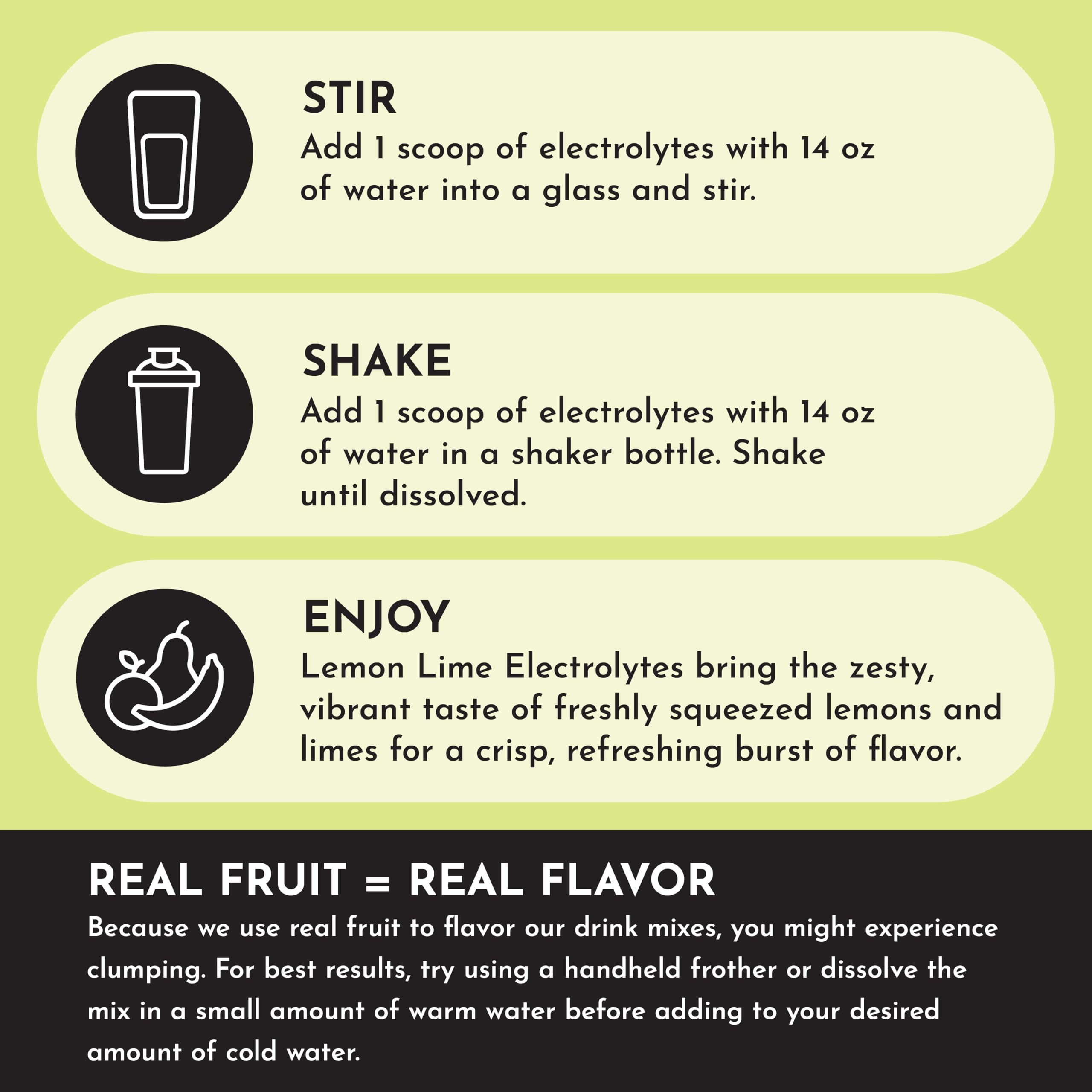 Just Ingredients Lemon Lime Electrolytes on-the-go pack ideal for travel and heat.