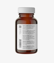 Just Ingredients Magnesium Complex front-label highlighting five bioavailable forms.