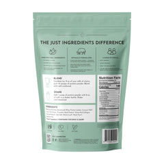 Just Ingredients Mint Chocolate label close-up highlighting flavor and no added sugar