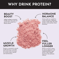 JUST INGREDIENTS Mountain Berry Protein Powder oats bowl illustrates morning protein boost
