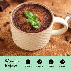 Just Ingredients dairy-free mint chocolate protein for gut-friendly nutrition