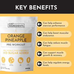 Just Ingredients Pre-Workout bottle and glass ready for a post-workout shake.