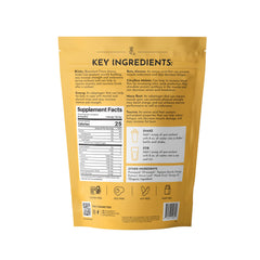 Just Ingredients Pre-Workout scoop beside powder for easy serving and quick mixing.