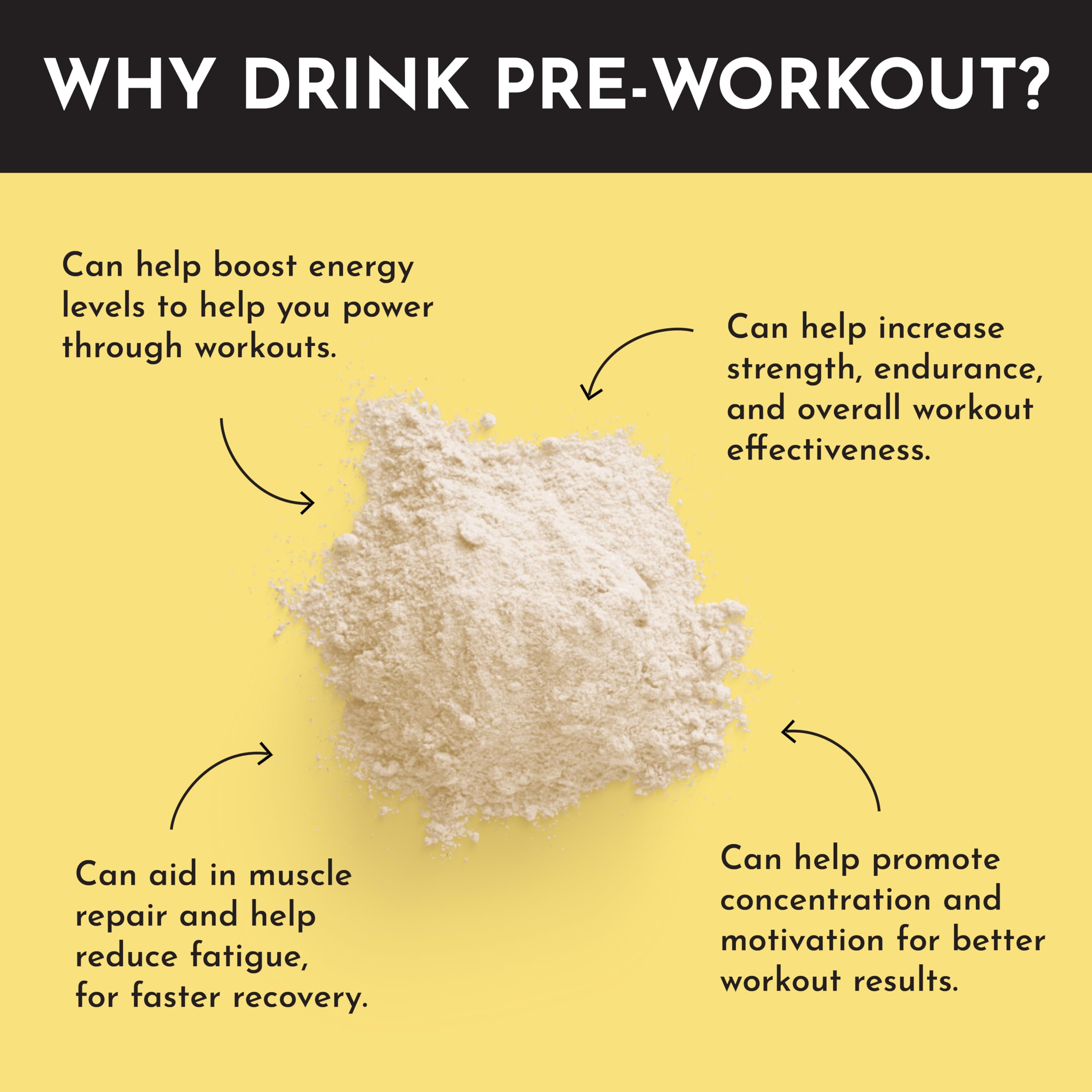 Just Ingredients Pre-Workout Tropical Paradise label highlights caffeine and BCAA blend for focus.