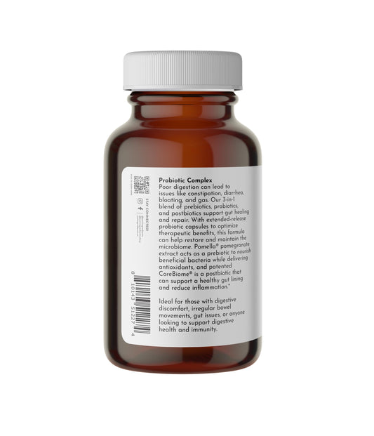 Just Ingredients Probiotic Complex capsules ready for daily digestive routine.