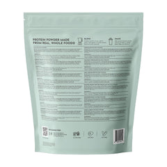 JUST INGREDIENTS chia protein scoop for a balanced protein blend.