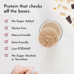 Just Ingredients powder in baking adds rich flavor and protein to recipes.