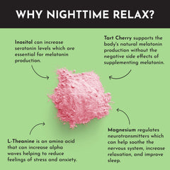JUST INGREDIENTS Nighttime stir shot dissolving powder in water