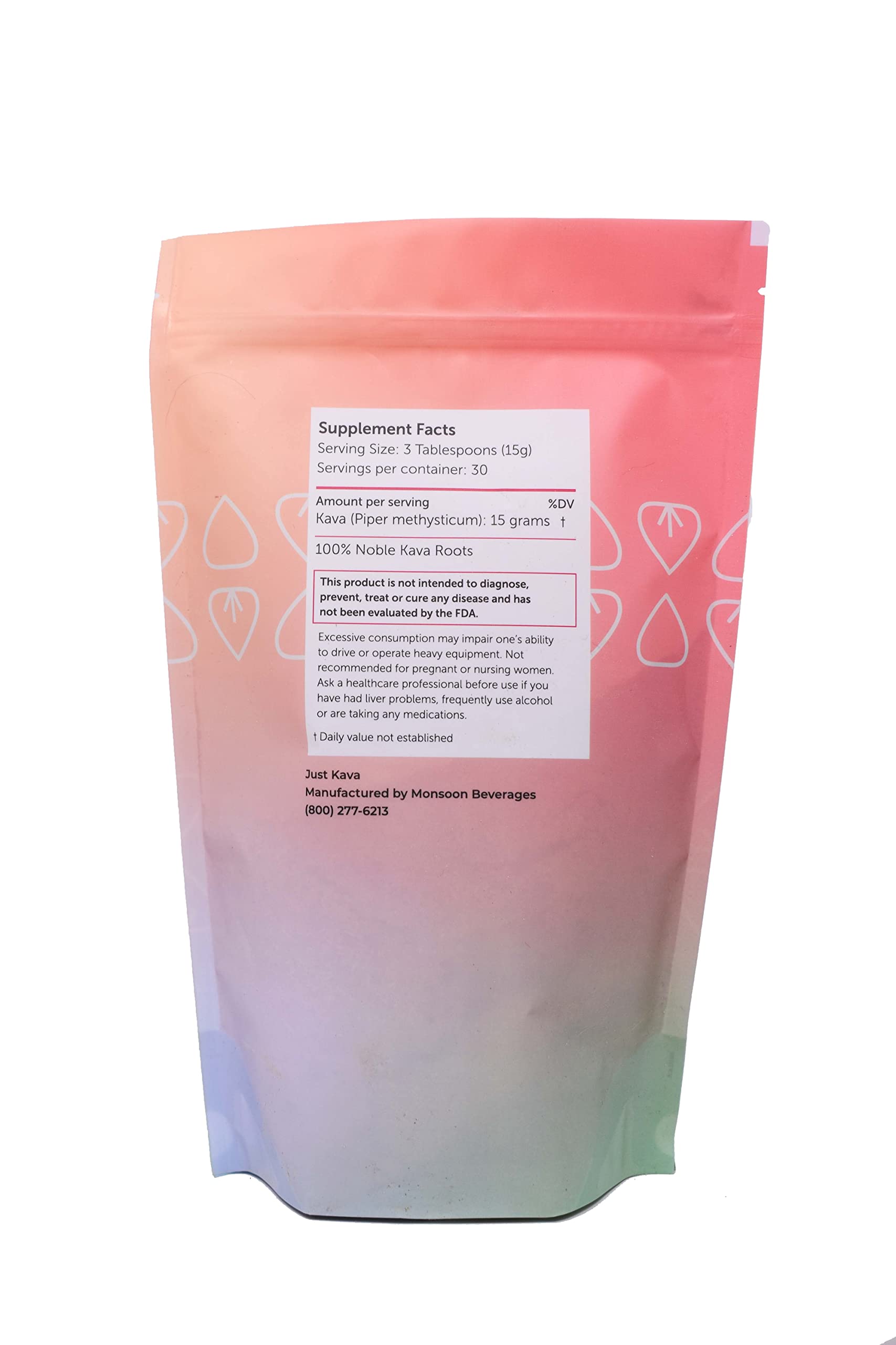 Just Kava Fiji powder with scoop, ideal for smoothies or mocktails