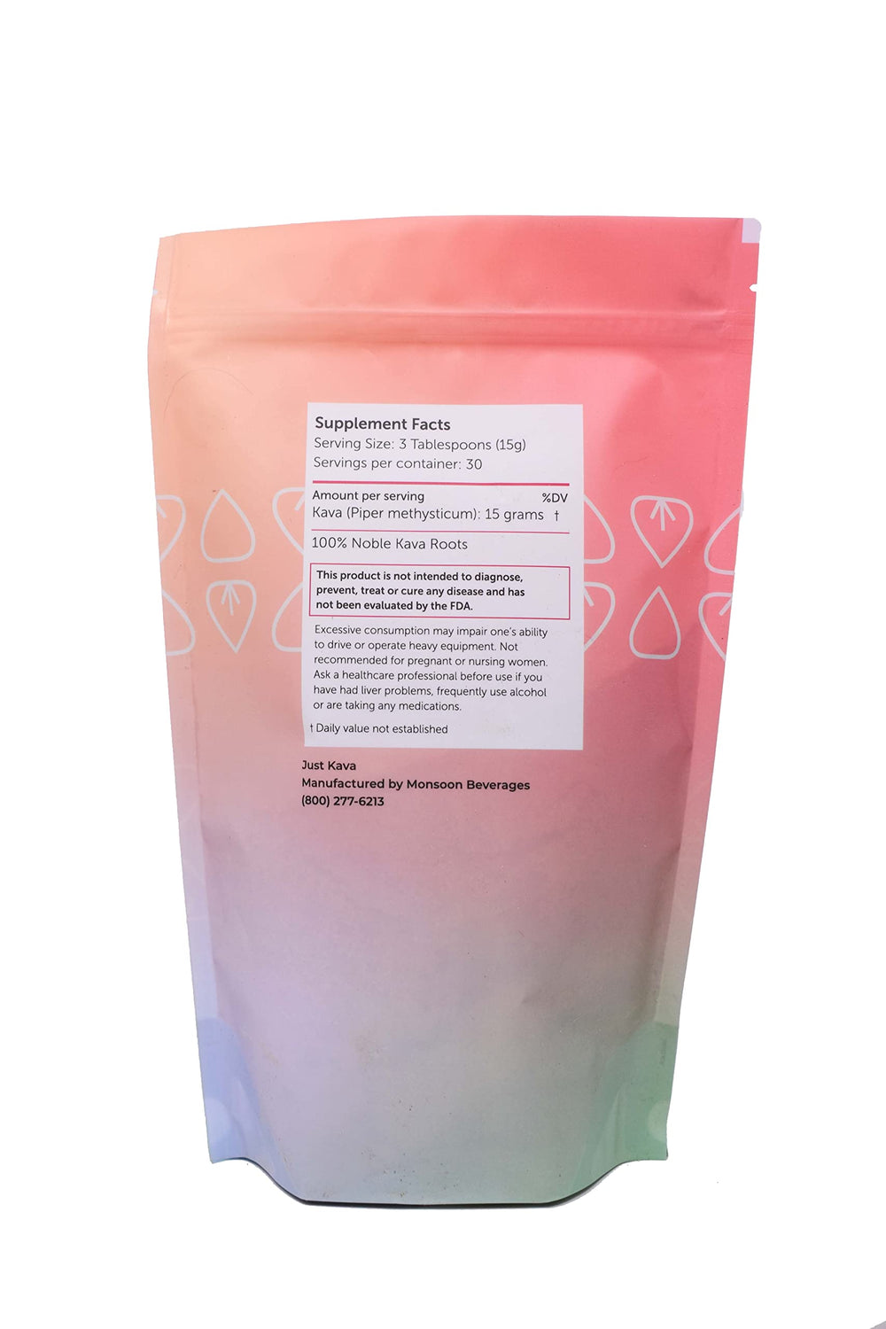 Just Kava Fiji powder with scoop, ideal for smoothies or mocktails